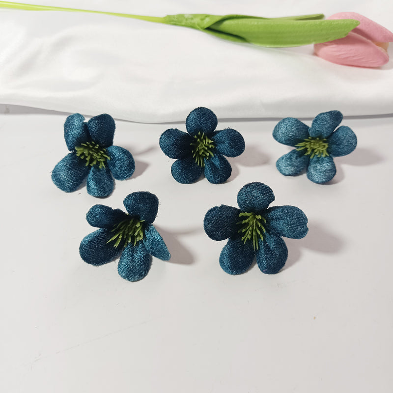10-Pack Wildflower Heads, 1.5" Loose Faux Flowers, Realistic Craft Blooms for DIY Wedding Corsages, Wreaths, Home & Event Decor