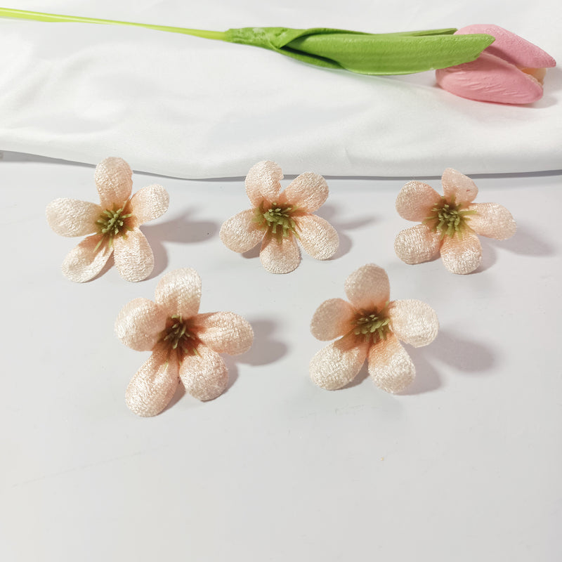 10-Pack Wildflower Heads, 1.5" Loose Faux Flowers, Realistic Craft Blooms for DIY Wedding Corsages, Wreaths, Home & Event Decor