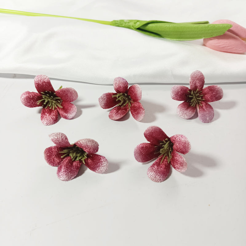 10-Pack Wildflower Heads, 1.5" Loose Faux Flowers, Realistic Craft Blooms for DIY Wedding Corsages, Wreaths, Home & Event Decor