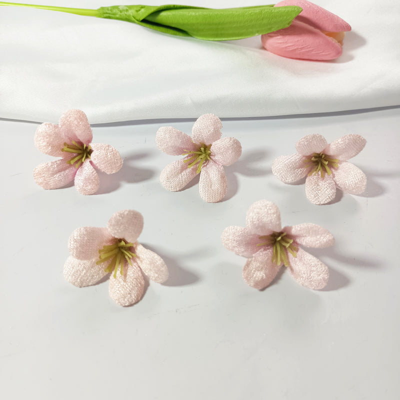 10-Pack Wildflower Heads, 1.5" Loose Faux Flowers, Realistic Craft Blooms for DIY Wedding Corsages, Wreaths, Home & Event Decor