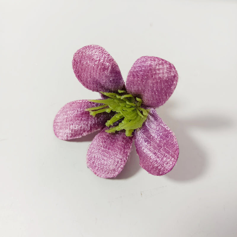 10-Pack Wildflower Heads, 1.5" Loose Faux Flowers, Realistic Craft Blooms for DIY Wedding Corsages, Wreaths, Home & Event Decor