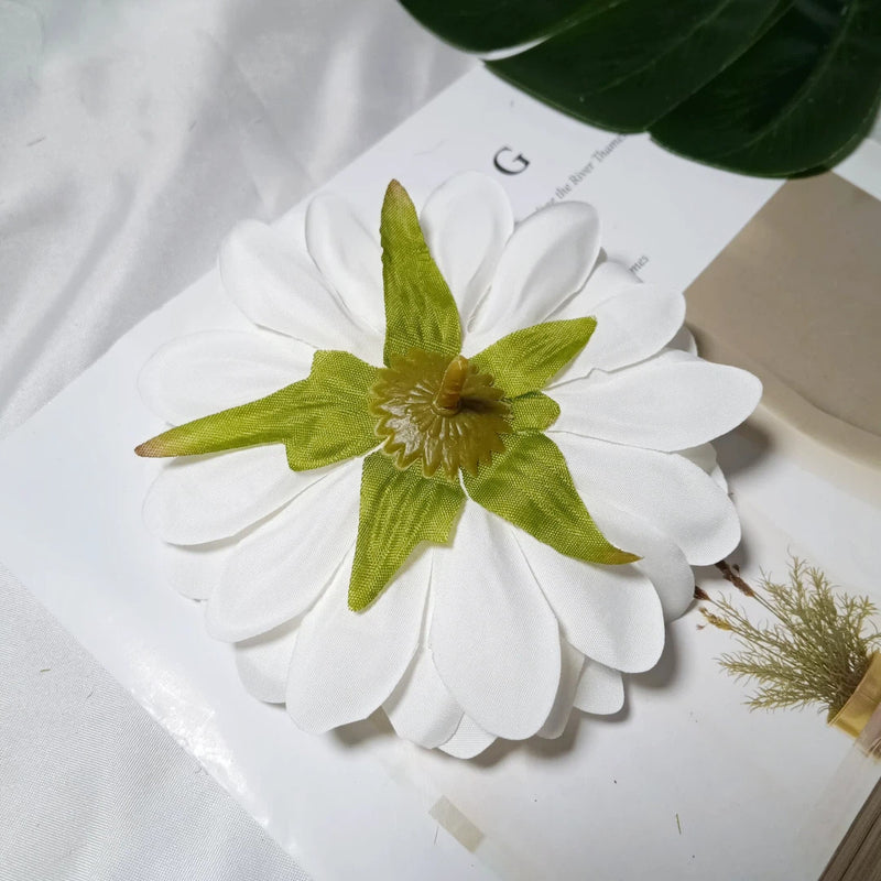 4.5 Inch Dahlia Flower Heads, Bulk Faux Flowers, Lifelike Artificial Dahlias for DIY Wedding Decor, Corsages, Centerpieces, Crafts