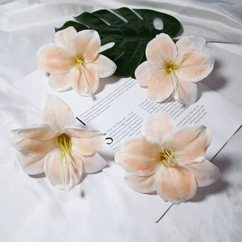 Large 4-Inch Realistic Lily Flower Heads, Bulk Faux Silk Lilies for DIY Wedding Bouquets, Centerpieces, Wreaths & Home Decor Crafts