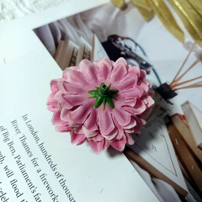 Faux Chrysanthemum Flower Heads, 2" Realistic Ball Mum Blooms, Loose Flowers for DIY Crafts, Wedding Centerpieces, Wreaths & Home Decor
