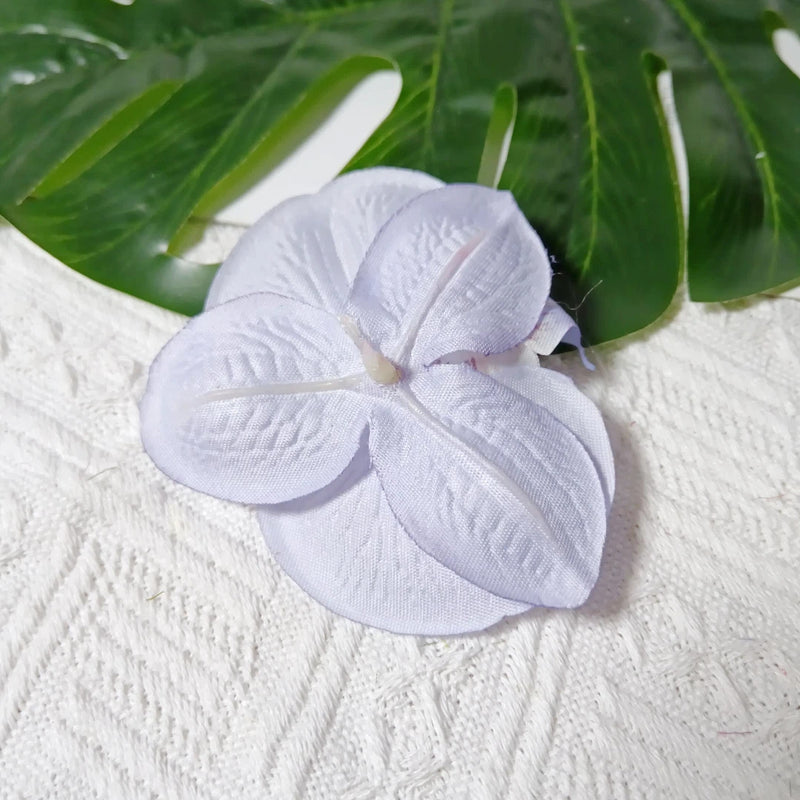 Faux Orchid Heads, 3" Lifelike Phalaenopsis Blooms, Realistic Silk Flowers for DIY Wedding Bouquets, Centerpieces, Hair Clips, Wreaths, Event & Home Decor