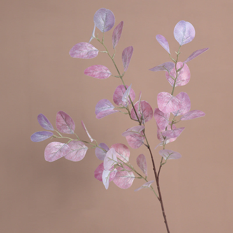 33" Real Touch Silver Dollar Eucalyptus Stem, Lifelike Autumn Greenery Branch, Faux Trailing Plant for Tall Vase, Wedding Bouquet, Home Decor