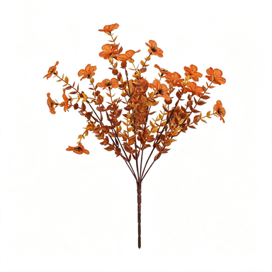 12-Pack 14" Faux Eucalyptus Flowers UV Resistant Plants Autumn Greenery Decoration