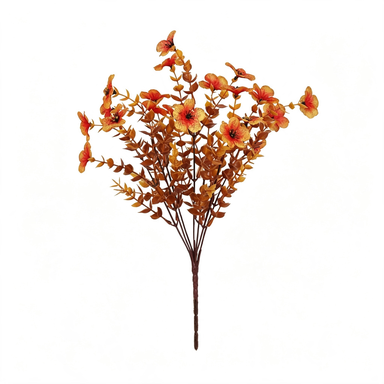 12-Pack 14" Faux Eucalyptus Flowers UV Resistant Plants Autumn Greenery Decoration