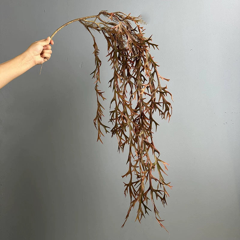 Set of 2 Faux Hanging Antler Ferns, 47" Realistic Greenery for Home Decor, Weddings, Events, and Seasonal Displays