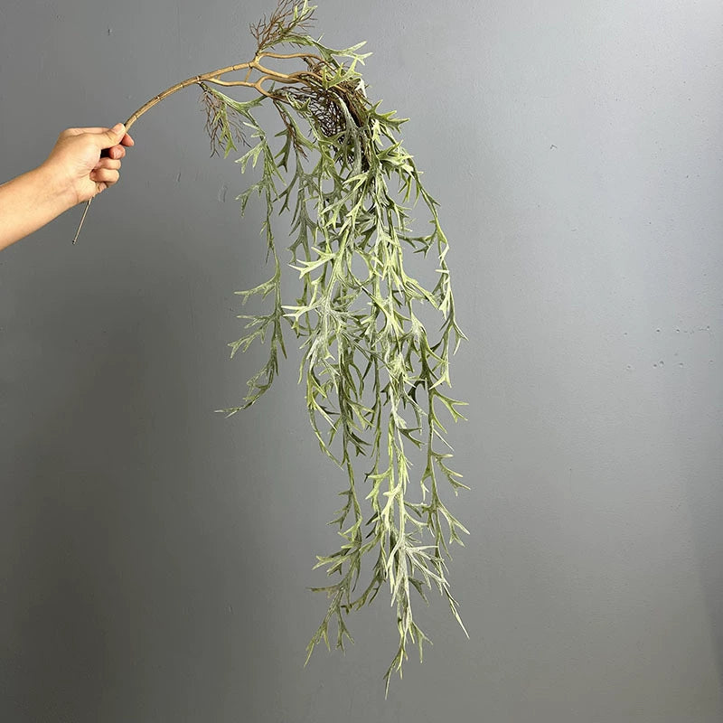 Set of 2 Faux Hanging Antler Ferns, 47" Realistic Greenery for Home Decor, Weddings, Events, and Seasonal Displays
