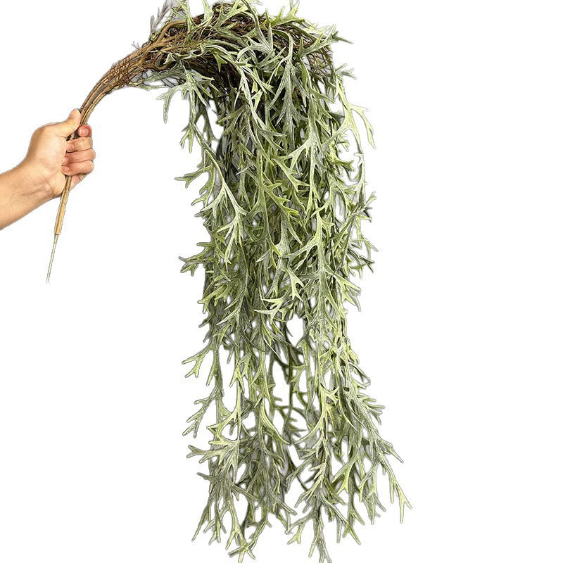 Set of 2 Faux Hanging Antler Ferns, 47" Realistic Greenery for Home Decor, Weddings, Events, and Seasonal Displays