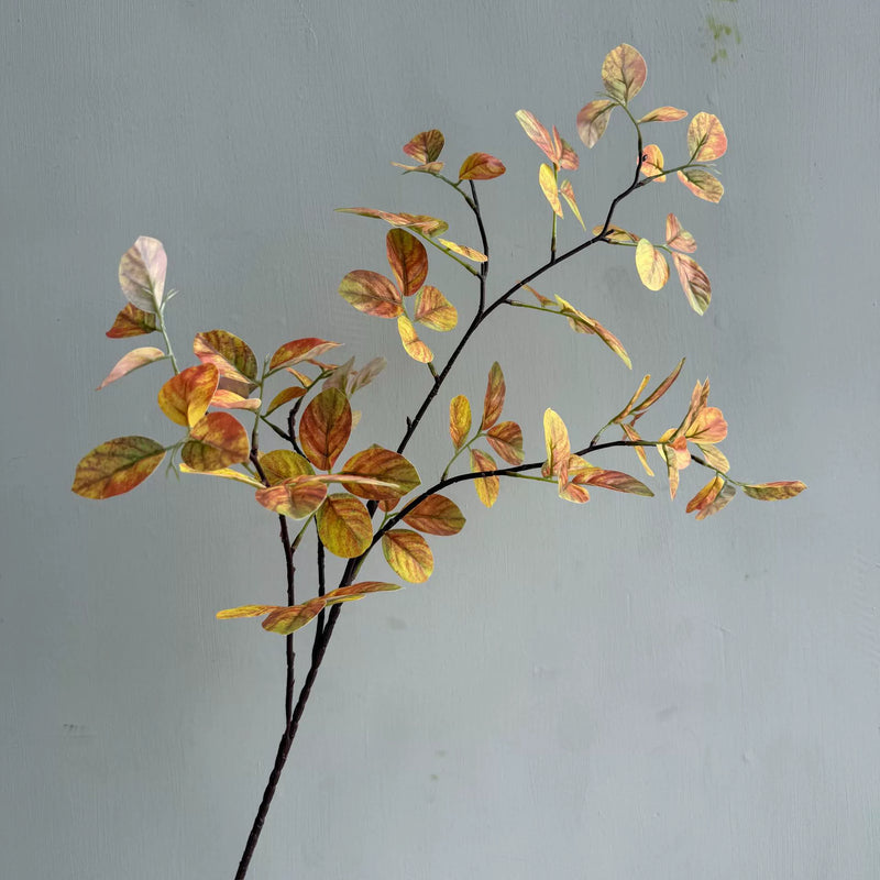 Set of 2, Real Touch 35" Long Eucalyptus Stems, Realistic Faux Money Leaf Branch, Tall Greenery for Vase Filler, Modern Farmhouse Home Decor & Wedding Bouquets
