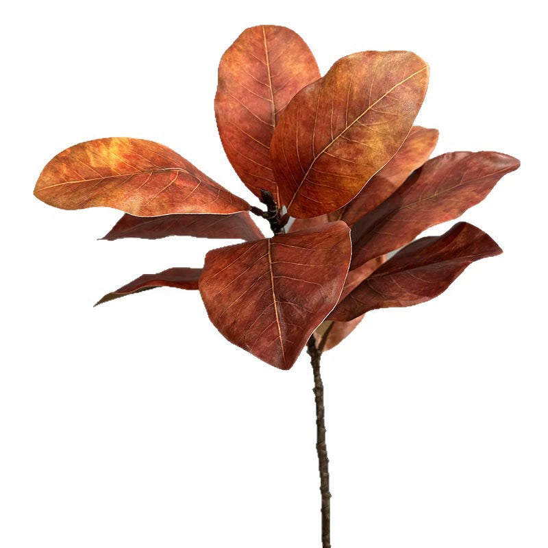 Faux Magnolia Leaves Bundle, 22" Real-Touch Greenery for Vases, Home Decor, Weddings, Events, Floral Arrangements