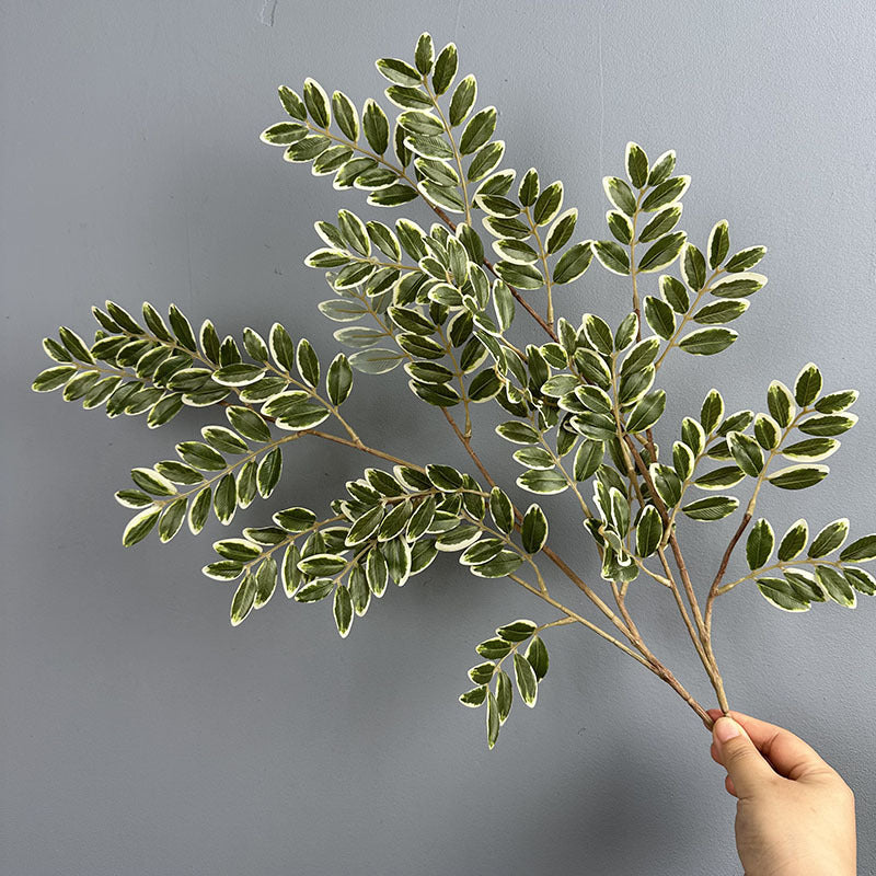Faux Jujube Tree Leaves - 23" Realistic Indoor Plant Decor, 11" Tall, Perfect for Vases, Home Decor, Weddings, and Event Planning