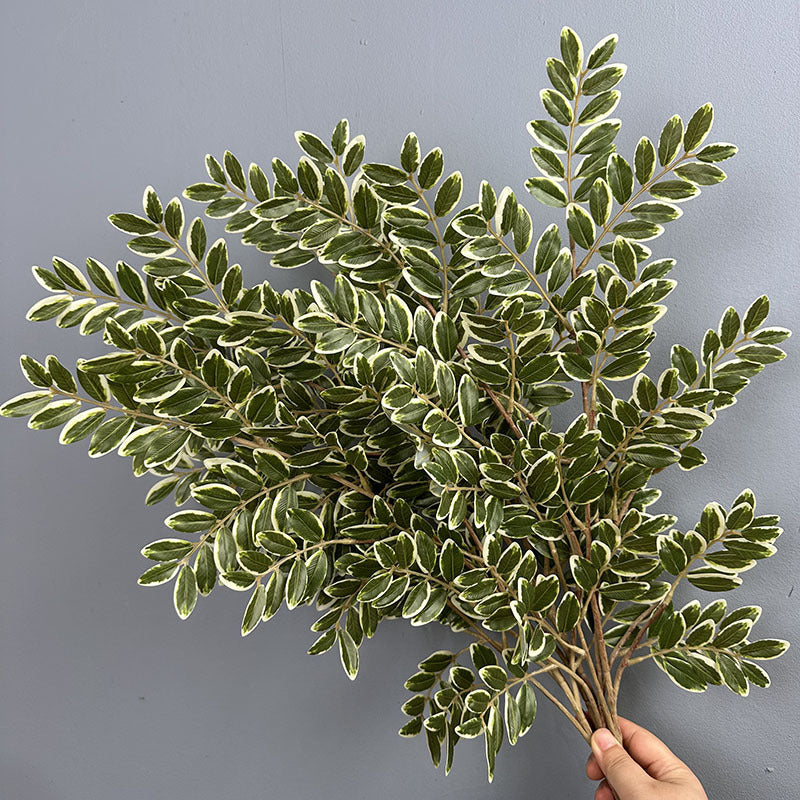 Faux Jujube Tree Leaves - 23" Realistic Indoor Plant Decor, 11" Tall, Perfect for Vases, Home Decor, Weddings, and Event Planning