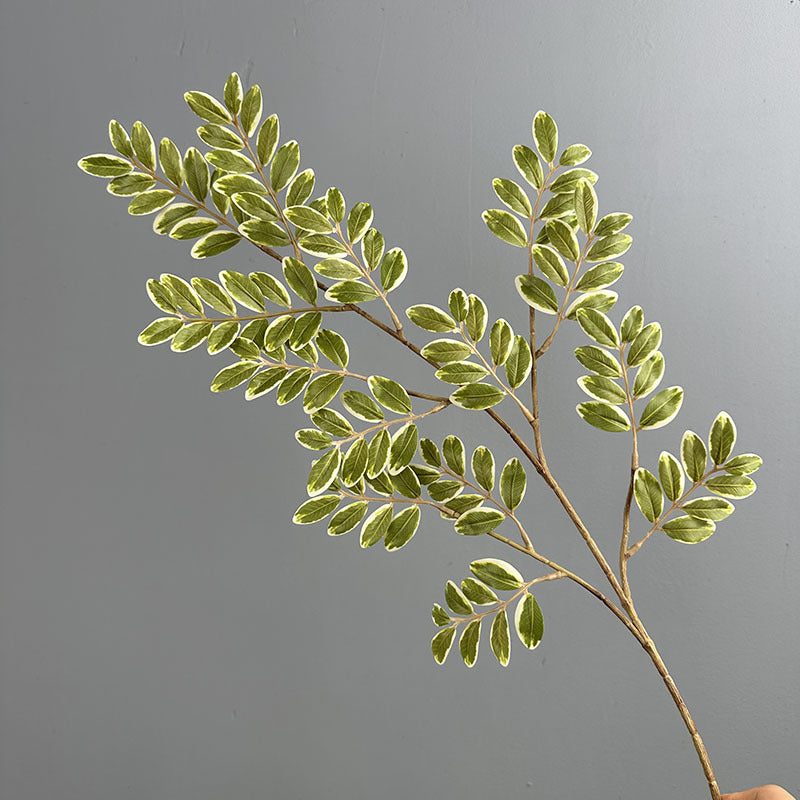 Faux Jujube Tree Leaves - 23" Realistic Indoor Plant Decor, 11" Tall, Perfect for Vases, Home Decor, Weddings, and Event Planning