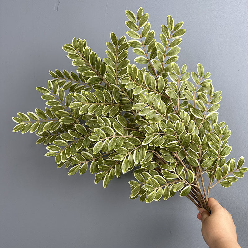 Faux Jujube Tree Leaves - 23" Realistic Indoor Plant Decor, 11" Tall, Perfect for Vases, Home Decor, Weddings, and Event Planning