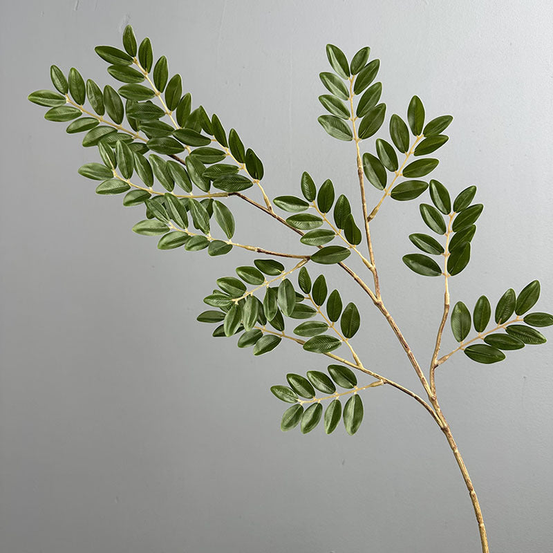 Faux Jujube Tree Leaves - 23" Realistic Indoor Plant Decor, 11" Tall, Perfect for Vases, Home Decor, Weddings, and Event Planning