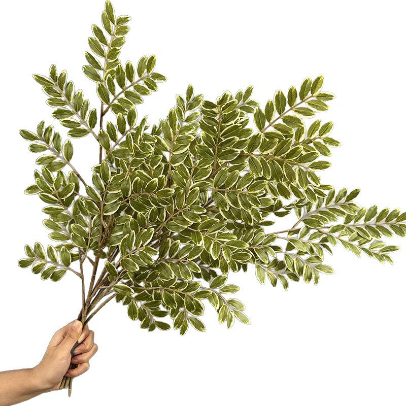 Faux Jujube Tree Leaves - 23" Realistic Indoor Plant Decor, 11" Tall, Perfect for Vases, Home Decor, Weddings, and Event Planning