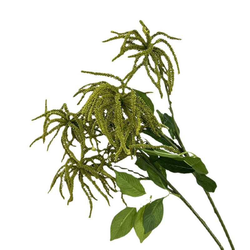 Artificial Wisteria Branch - 22" Real-Touch Floral Decoration, Green & White, Perfect for Home Decor, Weddings, Events, and DIY Projects