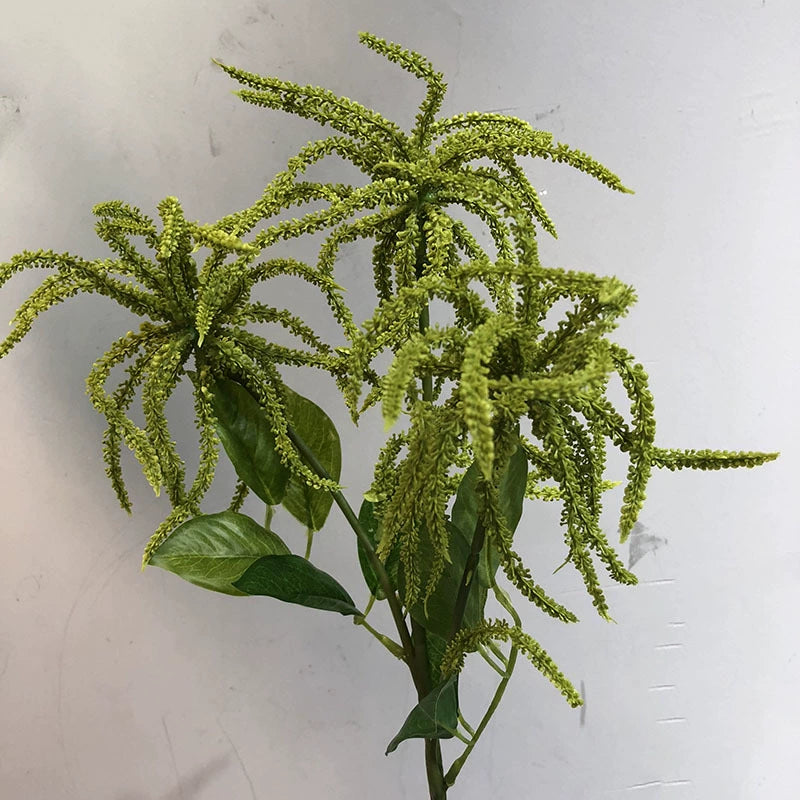 Artificial Wisteria Branch - 22" Real-Touch Floral Decoration, Green & White, Perfect for Home Decor, Weddings, Events, and DIY Projects