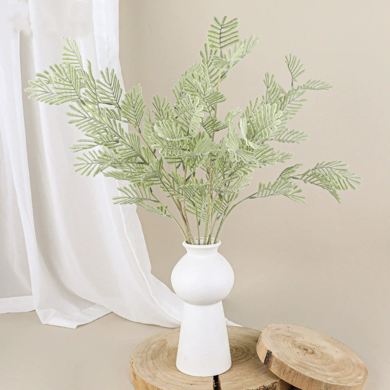 30" Realistic Mimosa Plant, Modern Greenery for Home Decor, Wedding, and Event Styling, Allergy & Pet Safe, Low Maintenance
