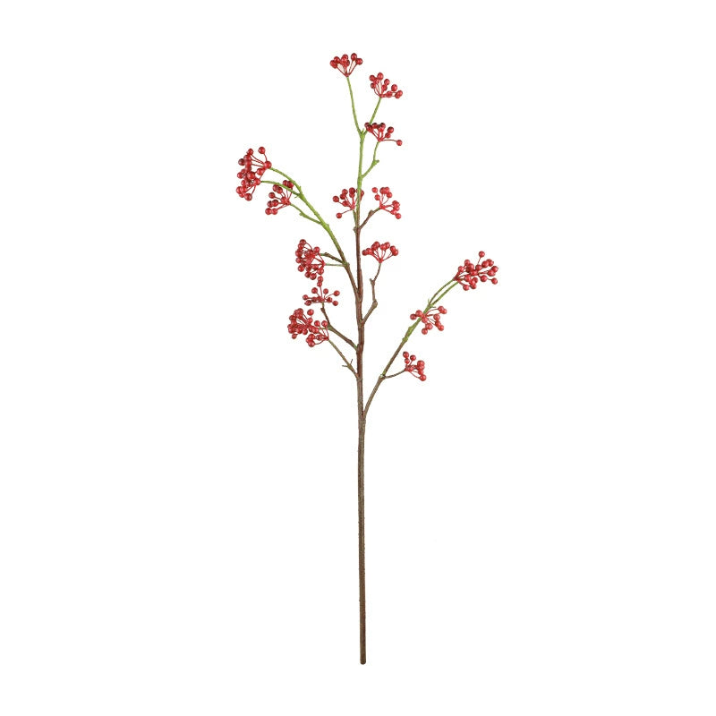 Artificial Berry Vine, 31" Realistic Faux Berries in Red, Blue, and Green, Perfect for Home Decor, Weddings, & Seasonal Celebrations