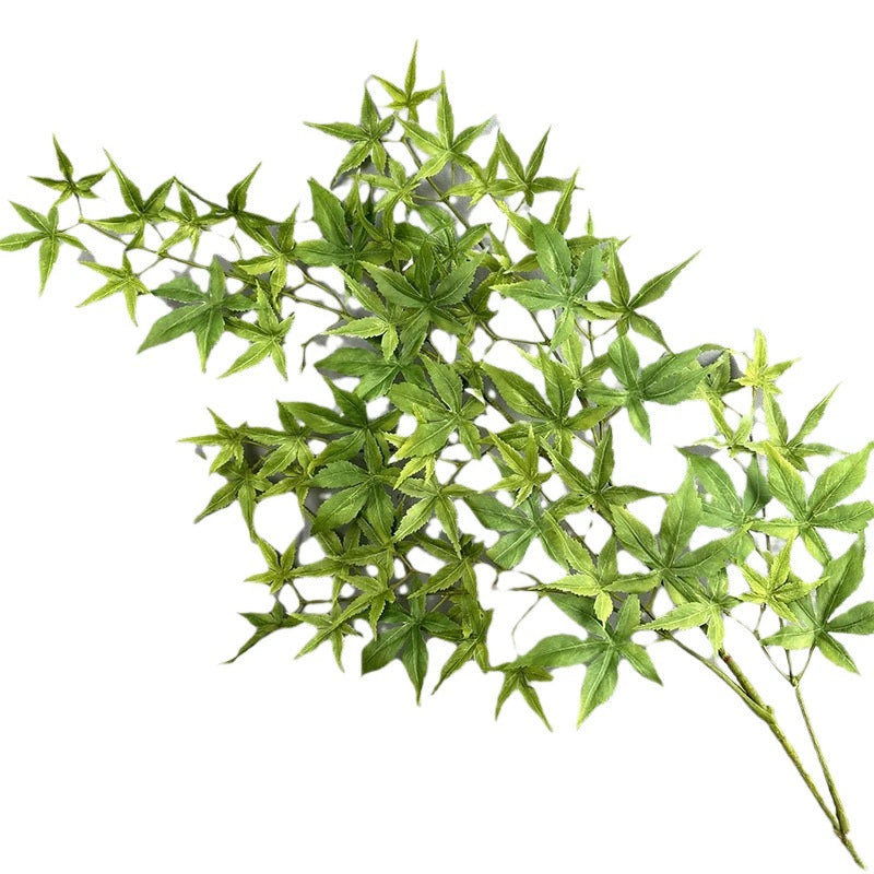 Artificial Red Maple Leaves Decorative Potted Plant, 43" Real-Touch Faux Foliage, Perfect for Home Decor, Weddings, Events, and Seasonal Displays