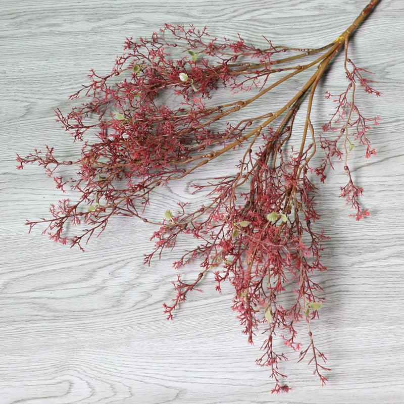 35" Realistic Artificial Star Grass & Frosted Pine Stems, Set of 5 – Lifelike Faux Greenery for Vases, Wedding Centerpieces, Home Decor, and Commercial Displays