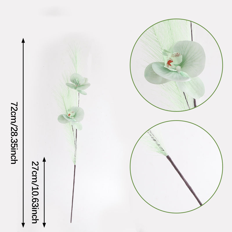 Real-Touch Orchid Stem Set, 28" Silk Faux Flowers, Elegant Home Decor, Perfect for Weddings, Events, and Table Centerpieces