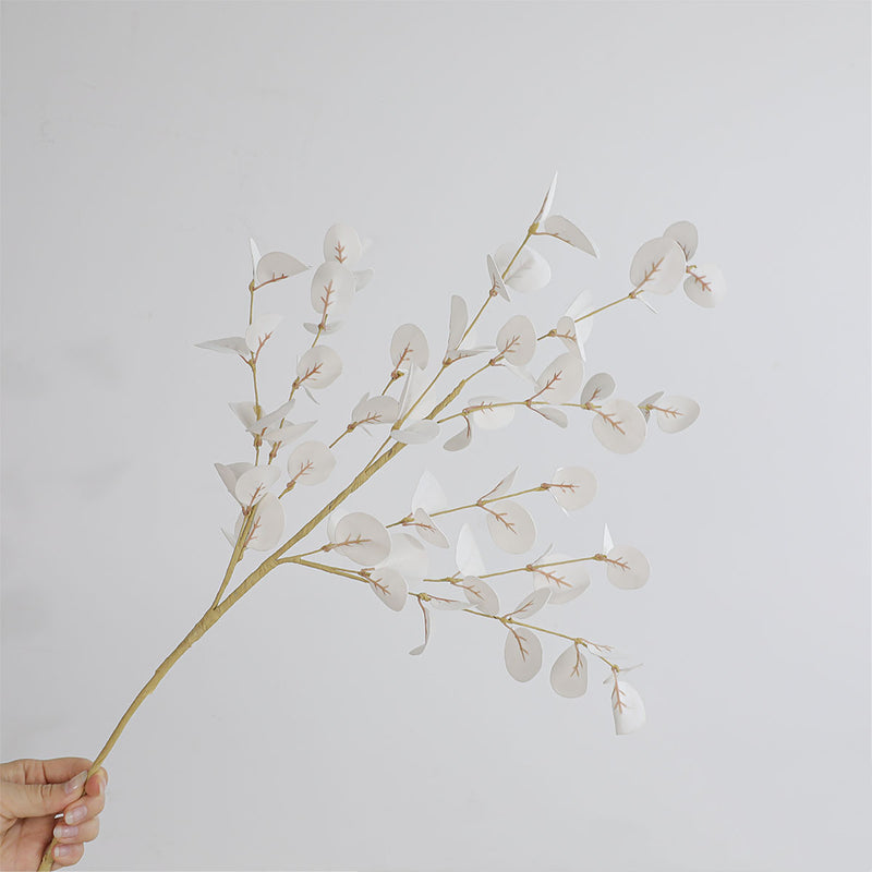 Eucalyptus Leaves Artificial Plants, 23" Real-Touch Mixed Material Greenery, Home Decor, Wedding & Event Styling, Bulk Purchase Discounts