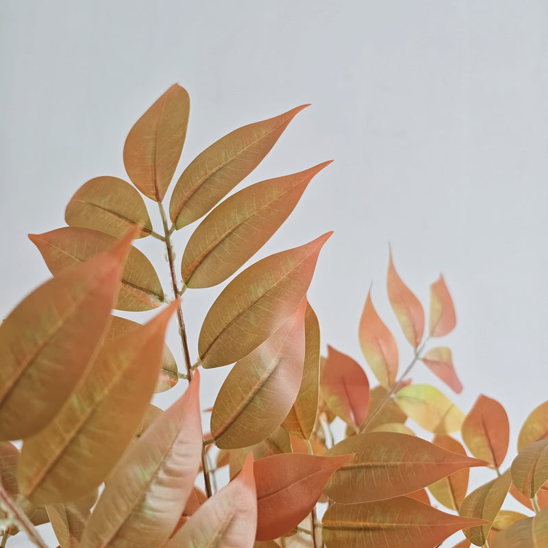 20" Rustic Fall Leaf Branches, Real-Touch Silk Foliage for Farmhouse Decor, Wedding Centerpieces, Thanksgiving Table Styling
