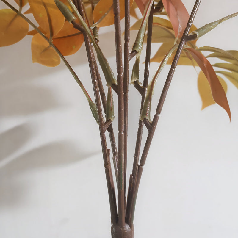 20" Rustic Fall Leaf Branches, Real-Touch Silk Foliage for Farmhouse Decor, Wedding Centerpieces, Thanksgiving Table Styling