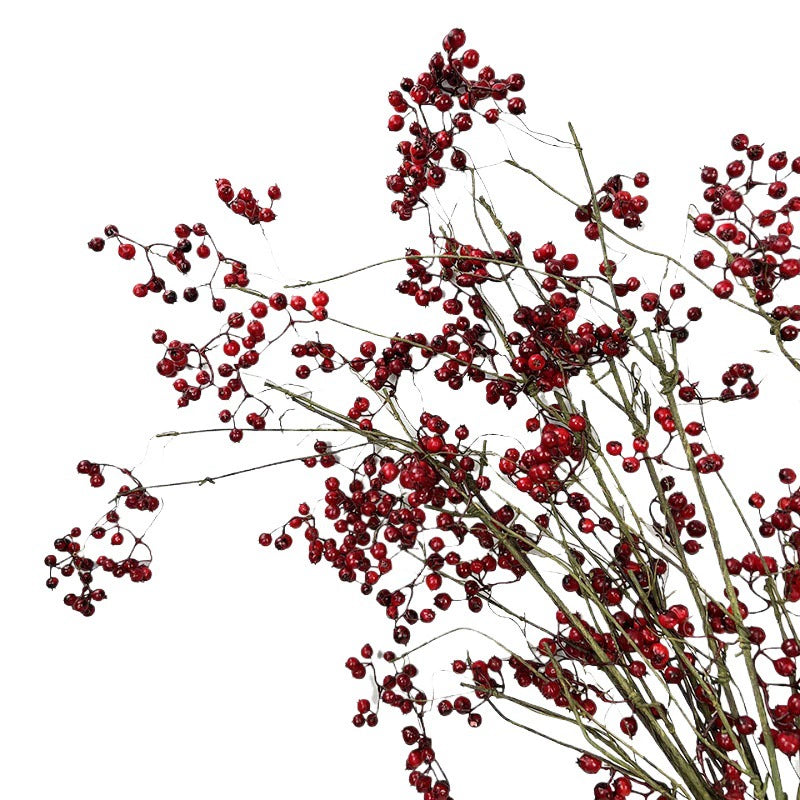 43" Artificial Holly Berry & Wintergreen Vine with Berries, Real-Touch Faux Greenery for Vase Fillers, Wedding Centerpieces, Home Decor, Floral Arrangements