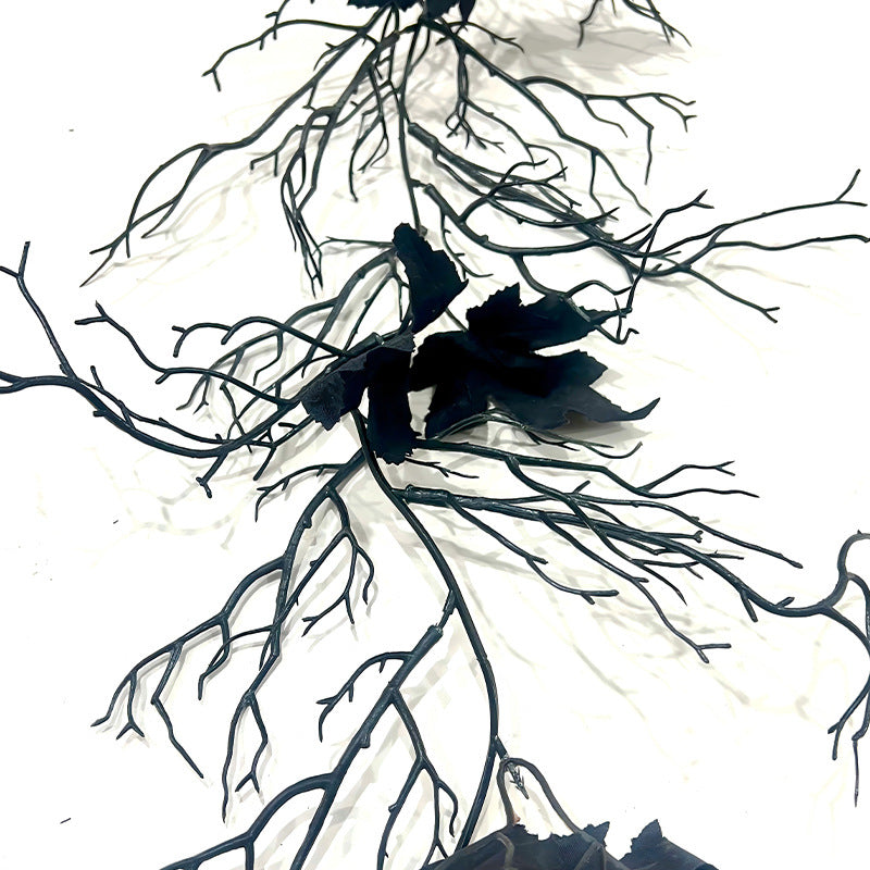 Artificial Black Maple Branches, 69" Realistic Fall Foliage Stems for Vase Arrangements, Halloween Decor, Wedding Centerpieces & Home Decor