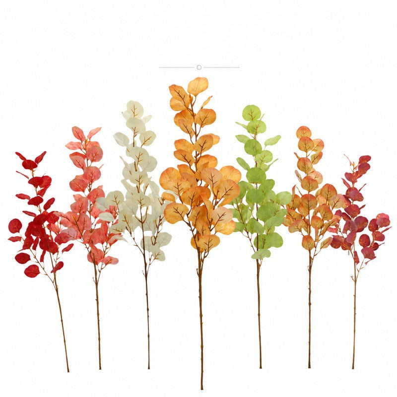 Artificial Eucalyptus Leaves Stems, 33" Real Touch Faux Greenery for Vase Arrangements, Home Decor, Weddings & Bulk Floral Design