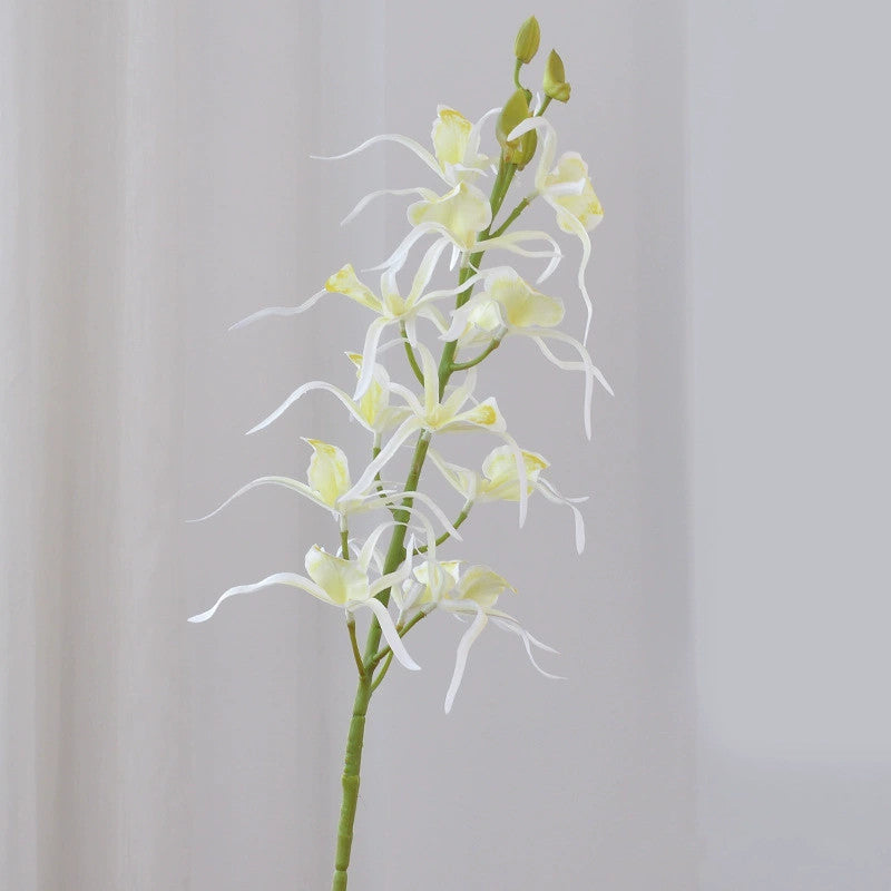 Real-Touch Spider Lily Artificial Flowers, 34" Tall Bendable Stems, Lifelike Latex Faux Floral Arrangement for Vases, Wedding Centerpieces, Home Decor (White, Pink, Fuchsia)