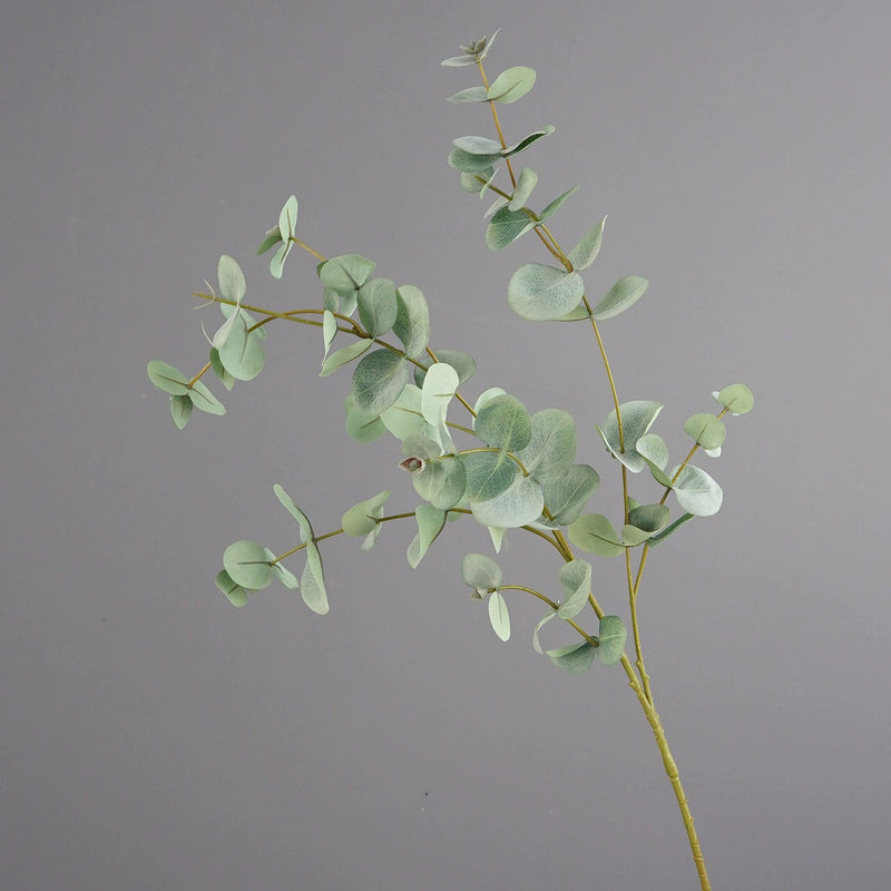 37" Realistic Eucalyptus Dollar Gum Stems - Premium Silk Faux Greenery for Vase Arrangements, Wedding Centerpieces, Home & Office Decor