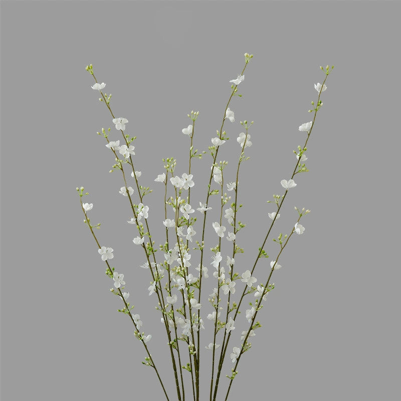 Artificial Snow Willow Stems, 33" Real-Touch Faux Floral Branches for Vase Arrangements, Wedding Centerpieces & Home Decor – White & Pink (Set of 10)