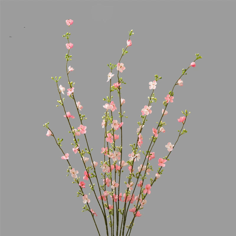 Artificial Snow Willow Stems, 33" Real-Touch Faux Floral Branches for Vase Arrangements, Wedding Centerpieces & Home Decor – White & Pink (Set of 10)