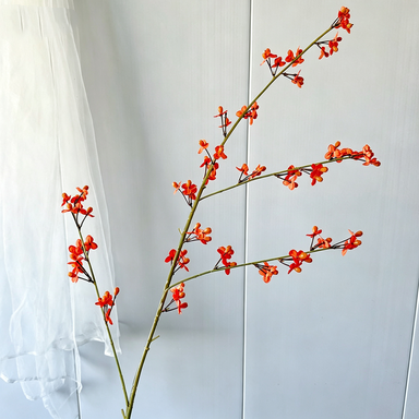 Artificial Celastrus Vines - 44" Realistic Faux Greenery Stems, Set of 5, Rustic Wedding Decor, Boho Home Arrangements, Farmhouse Centerpiece, Florist Bulk Supplies