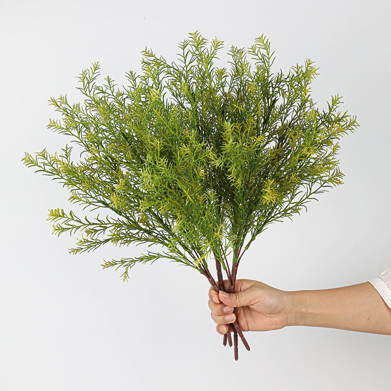 20" Real-Touch Artificial Golden Cinnamon Foliage Stems, 5-Piece Set - Lifelike Vase Arrangements, Wedding Centerpieces, Home & Office Decor