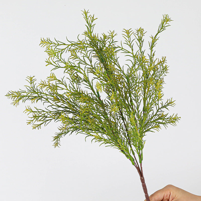 20" Real-Touch Artificial Golden Cinnamon Foliage Stems, 5-Piece Set - Lifelike Vase Arrangements, Wedding Centerpieces, Home & Office Decor