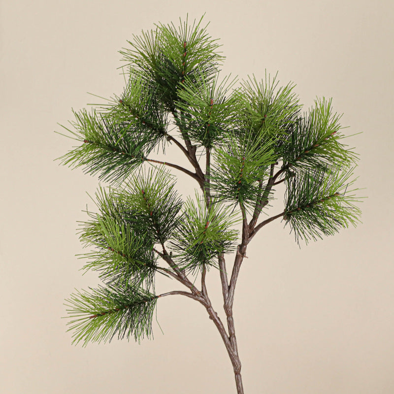 Artificial Curly Pine Needle Stems, 15-Piece Set (18"), Real-Touch Faux Greenery for Vase Arrangements, Wedding Centerpieces, Home Decor, and Floral Design