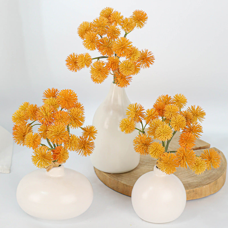 Realistic Artificial Dandelion Stems, 6 Heads, 11" Long, Plastic, Home Decor, Wedding Arrangements, DIY Floral Design