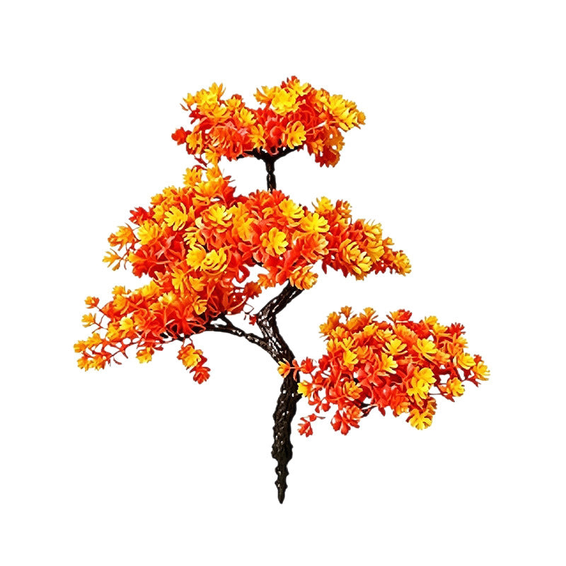 Artificial Maple Leaf Branches, 15" Fall Foliage Stems, Real-Touch Autumn Decor for Vases, Wedding Centerpieces, Home & Tabletop Arrangements