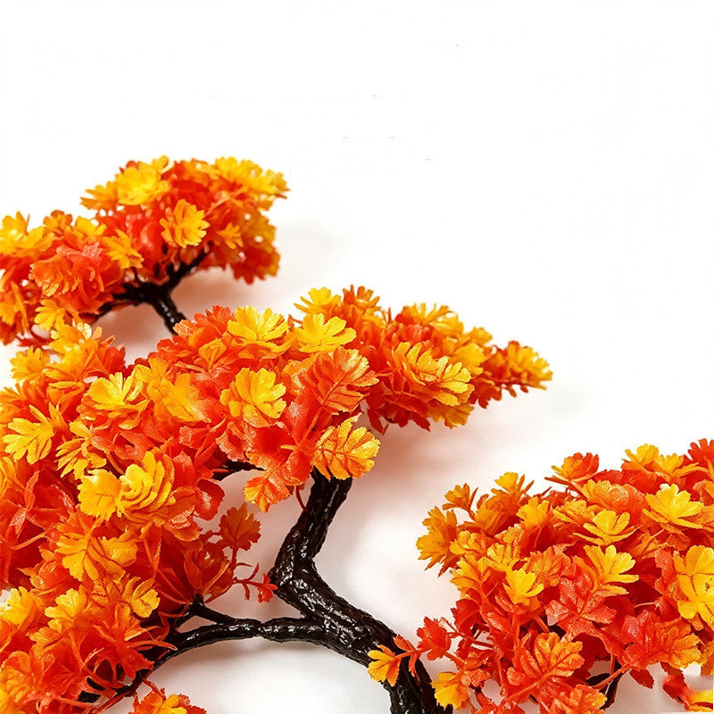 Artificial Maple Leaf Branches, 15" Fall Foliage Stems, Real-Touch Autumn Decor for Vases, Wedding Centerpieces, Home & Tabletop Arrangements