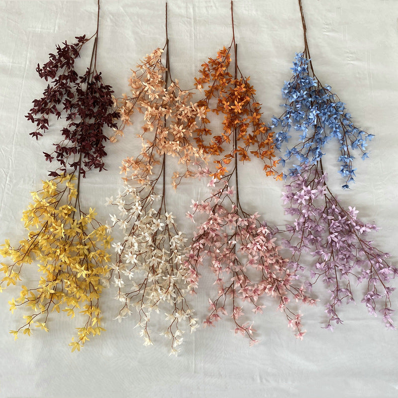 Oncidium Orchid Silk Flowers (144 Stems, 51" Long) - Lifelike 2.5" Blossoms for Weddings, Home Decor & Floral Arrangements