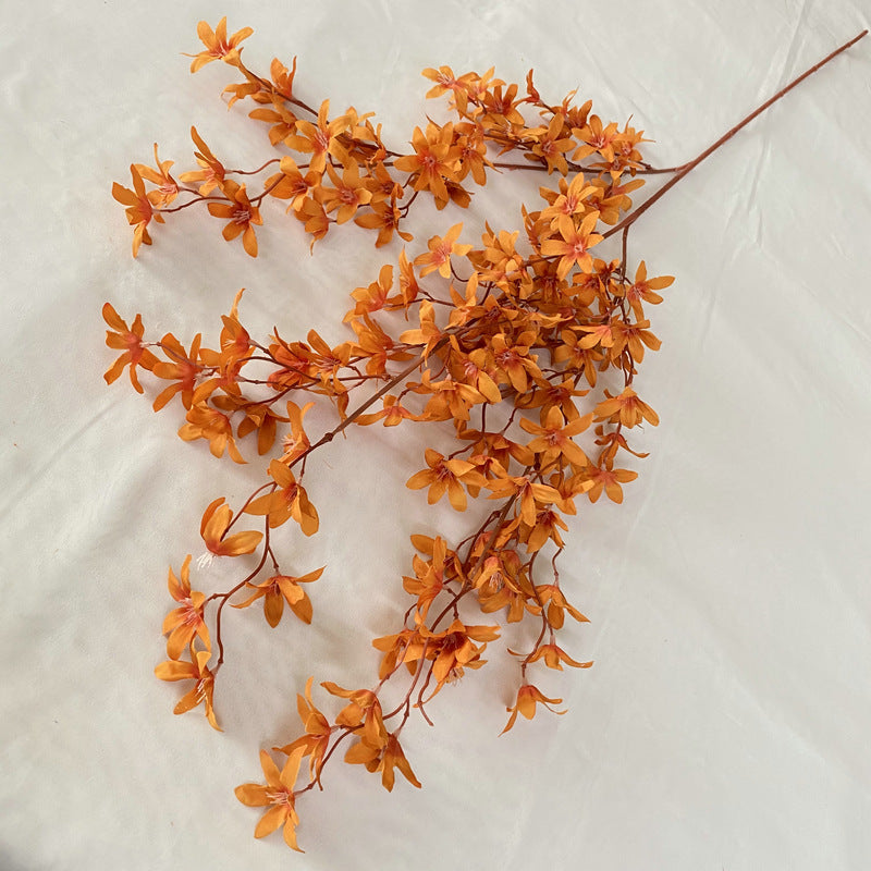 Oncidium Orchid Silk Flowers (144 Stems, 51" Long) - Lifelike 2.5" Blossoms for Weddings, Home Decor & Floral Arrangements