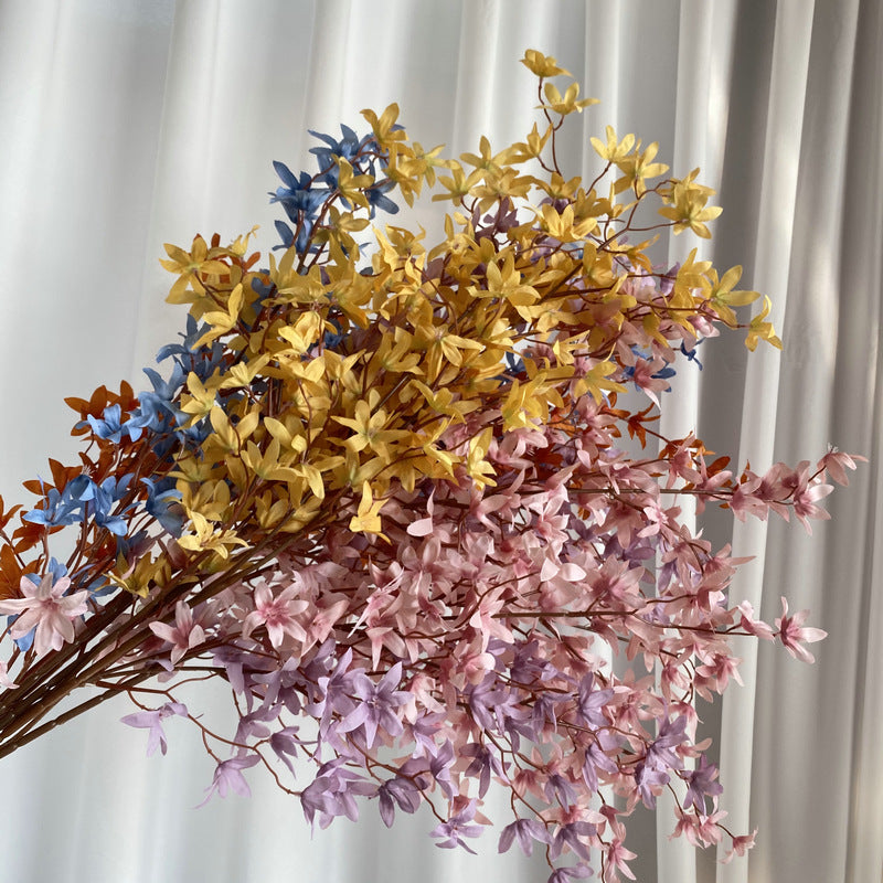 Oncidium Orchid Silk Flowers (144 Stems, 51" Long) - Lifelike 2.5" Blossoms for Weddings, Home Decor & Floral Arrangements
